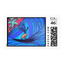 Lil' Surfer Dude postage