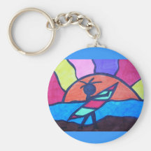 Lil' Surfer Dude - Setting Sun Keychain
