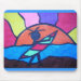 Lil' Surfer Dude - Setting Sun mousepad