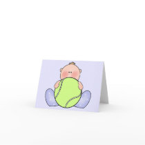Lil Tennis Baby Boy Greeting Cards