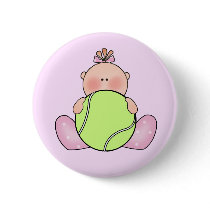 Lil Tennis Baby Girl Pin