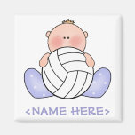 Lil Volleyball Baby Boy Magnet