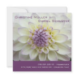 Lila Dahlie • Save the Date Karte Custom Invite