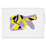 LILAC ABSTRACT BLANK GREETING CARD cards