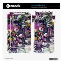 Lilac and tulips by Lovis Corinth Skin For Motorola Droid X