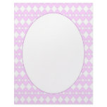 Lilac and white cute hearts custom letterhead