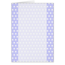 Lilac and White Polka Dot Pattern. Spotty. Greeting Cards