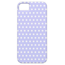 Lilac and White Polka Dot Pattern. Spotty. iPhone 5 Covers