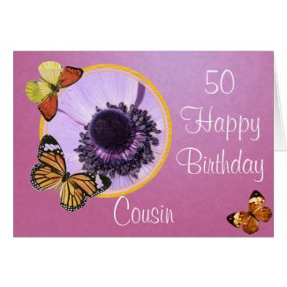 Lilac Anemone card