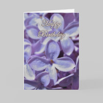 Lilac Birthday Card cards