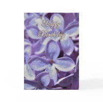 Lilac Birthday Card