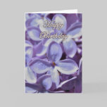 Lilac Birthday Card