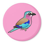 Lilac-breasted Roller Round Magnet