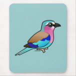 Lilac-breasted Roller Mousepad