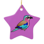 Lilac-breasted Roller Star Ornament
