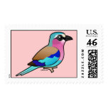 Lilac-breasted Roller Stamp