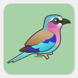 Lilac-breasted Roller Square Sticker