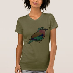 Lilac-breasted Roller Women's American Apparel Fine Jersey Short Sleeve T-Shirt