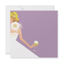 lilac bridal shower invitation