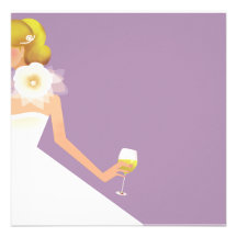 lilac bridal shower invitation