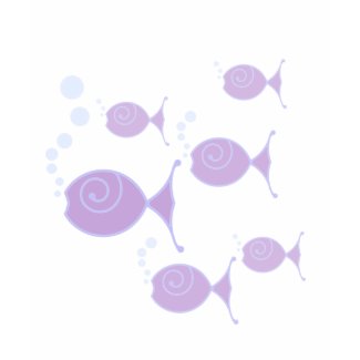 Lilac Bubble Fishes shirt
