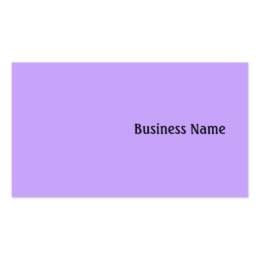 Lilac Business Card Templates (front side)