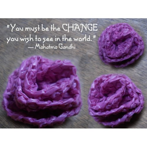 Lilac Crochet Rose print