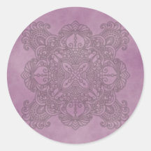 Lilac doodle design stickers