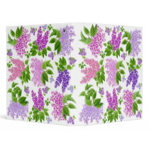 Lilac Elegance Avery Binder