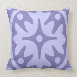 Lilac Floral Abstract Pillows