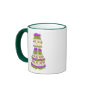 Lilac Floral Wedding Cake Mug