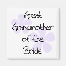 Lilac Flowers Great Grandmother of Bride Refrigerator Magnets