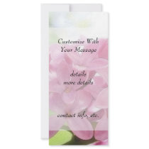 Lilac Flowers In The Morning Sunlight Customized Rack Card