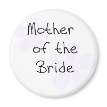 Lilac Flowers Mother of Bride Fridge Magnets