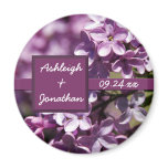 Lilac Flowers Save the Date Magnet