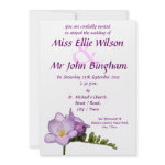 Lilac Freesia Invitation
