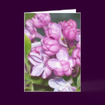 Lilac greeting card