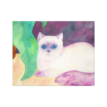 Lilac Himalayan Canvas Wrapq Canvas Print