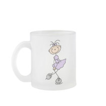 Lilac Ice Skating Girl Mug by stick_figures Lilac Ice Skating Girl Mug