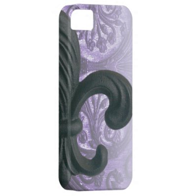 'lilac' iron fleur de lis iPhone 5 covers