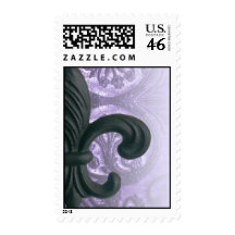 lilac "iron fleur de lis" POSTAGE