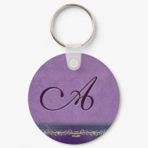 Lilac monogram keychain - customize your own by aslentz Lilac monogram keychain - customize your own