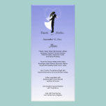 Lilac Ombre Customizable Wedding Menu Card rack cards