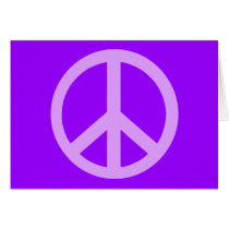 Lilac Peace Sign Products cards
