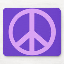Lilac Peace Sign Products mousepads