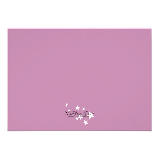 Lilac Peek-a-Boo Rabbit Custom Magic Birthday Part Personalized Invites