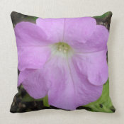 Lilac Petunias throwpillow