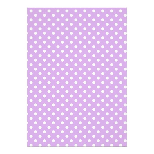 Lilac Polka Dot First Holy Communion Invitation
