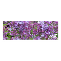 Lilac Profile Card business cards