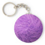 Lilac Purple Fur Key Chain